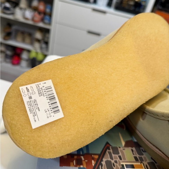 Clarks Brixham Beige Suede Loafers main image 7